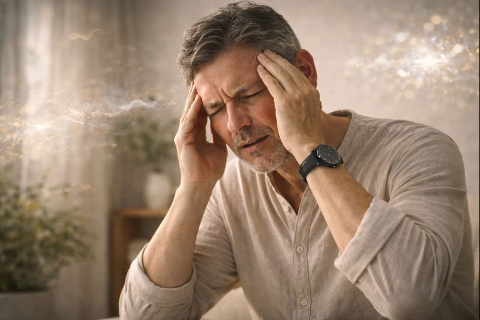 Sehstörungen und Augenflimmern beim Mann